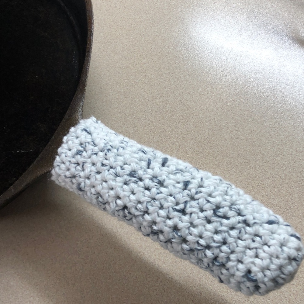 Crocheted Pan Handle Holder 100% cotton double thick